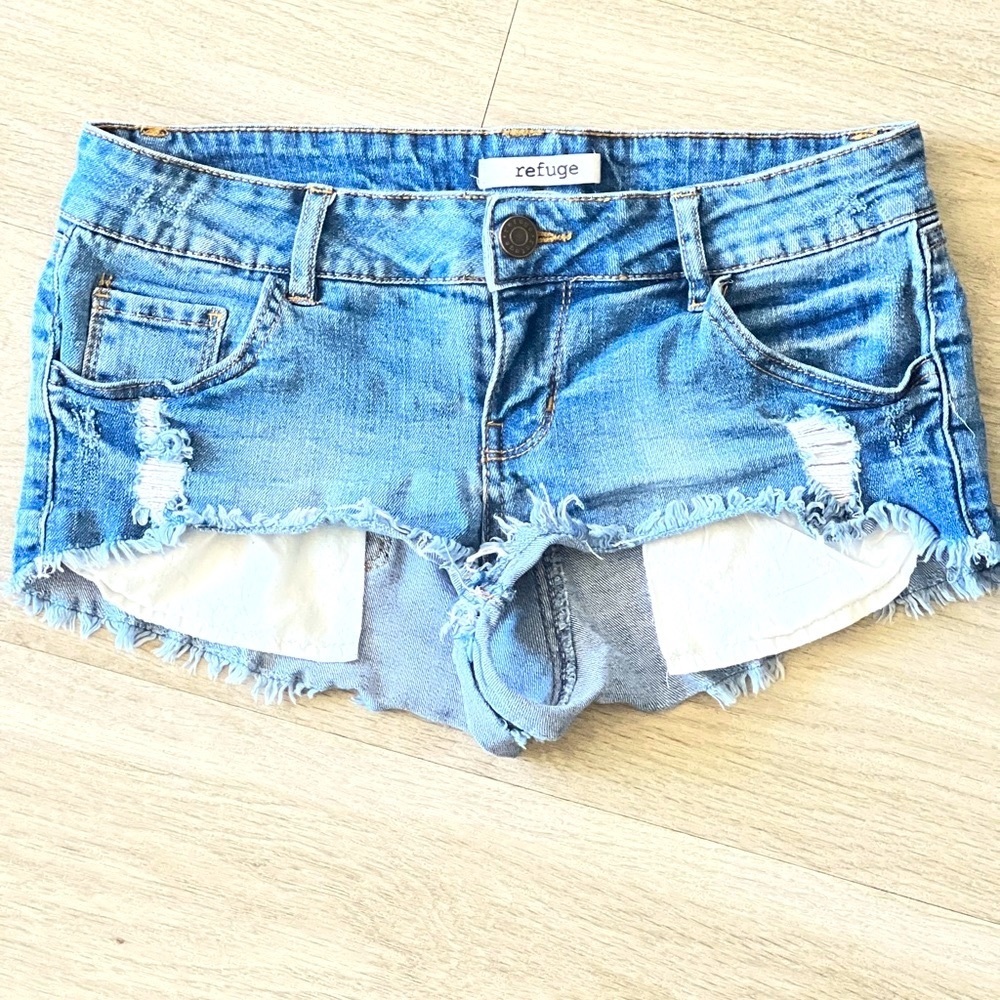Refuge supershortie jean shorts
